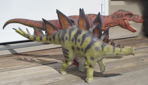 Dinosaur Toys, Bullyland, Stegosaurus, Rexford, Tyrannosaurus