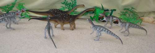 Carnegie, Saltasaurus, Deltadromeus, Dinosaur Toys