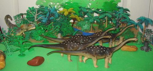 The Carnegie Saltasaurus is a dynamic replica Dinosaur toy.