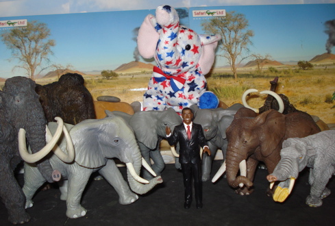 Obama, Elephants, Dinosaur Toys