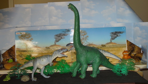 brachiosaurus, giganotosaurus, Dinosaur Toys