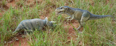 Jurassic Park Dinosaur Toys Thrasher T-Rex vs. Triceratops