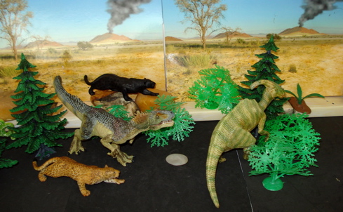 papo, parasaurolophus, allosaurus, Dinosaur Toys