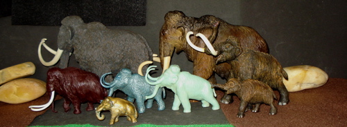 Mammoth, Marx, Papo, Carnegie Collection, Dinosaur Toys