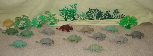 Marx Ankylosaurus Dinosaur Toys