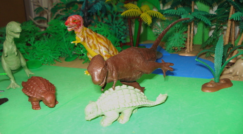 Marx Ankylosaurus Dinosaur Toys