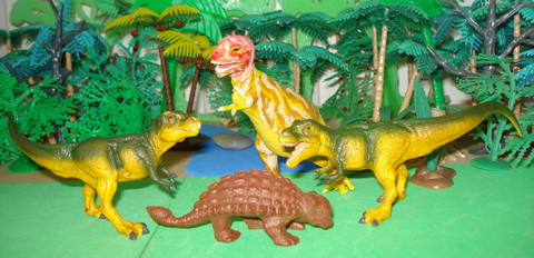 Marx Ankylosaurus Dinosaur Toys