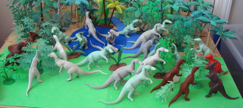 Marx, Trachodon, Hadrosaurus, Iguanodon, Struthiomimus, Dinosaur Toys