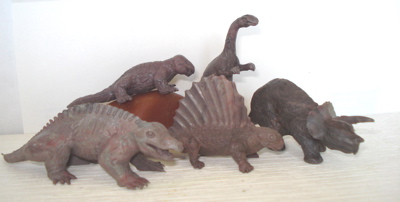 VINTAGE 1970s GLI ANIMALI PREISTORICI Playsets Dinosauro come Airfix Marx SIGILLATO. 