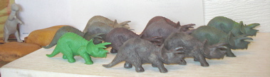 Marx Triceratops Dinosaur Toys