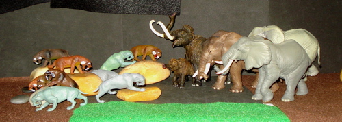 Mammoth, Smilodon, Marx, Papo, Dinosaur Toys