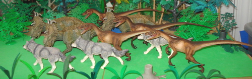 Papo, Pachyrhinosaurus, Safari Ltd, Velociraptor, Dinosaur Toys