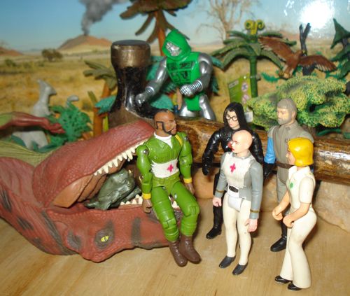 Rexford, Rexford Dinosaur, RTO, choke, nurse, Ilia, Madine, Mr. T, Doctor Doom, SRG Stegosaurus, Dinosaur Toys