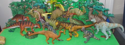 Carnegie, Collection, Papo, Parasaurolophus, Iguanodon, Dinosaur Toys