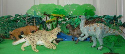 carnegie collection, iguanodon, smilodon, Dinosaur Toys
