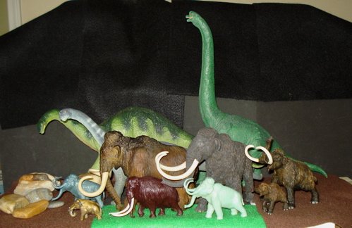 Mammoth, Marx, Invicta, Dinosaur Toys