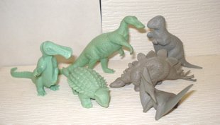 Medium Mold Group Hadrosaur Allosaur