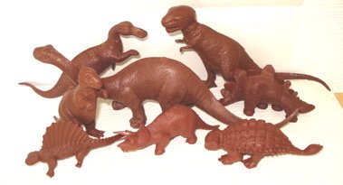 Marx Dinosaur Toys Revised Mold PL-977