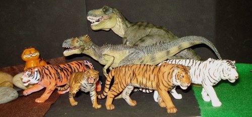 Papo, Allosaurus, Tyrannosaurus Rex, Dinosaur Toys
