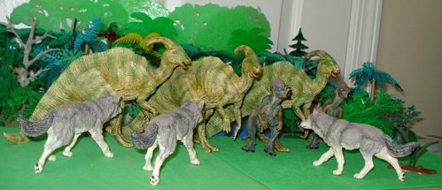 Papo, Parasaurolophus, Pachycephalosaurus, Dinosaur Toys