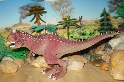 Dinosaur Toys, Carnotaurus, Schleich, movable jaw
