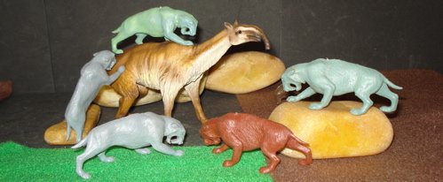 Smilodon, Marx, Schleich, Dinosaur Toys